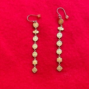 Satya Jewelry Gold Chakra Earrings